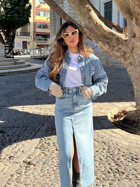 skirts nlzgmsj denim women slit pockets allmatch simple solid casual streetwear spring summer skirt 230225, Black
skirts nlzgmsj denim women slit pockets allmatch simple solid casual streetwear spring summer skirt 230225, Black