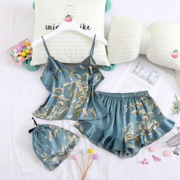 womens sleepwear lisacmvpnel summer ice silk pajamas suspender shorts 2 pcs set flowers home clothes can be worn outside 230227, Black;red
womens sleepwear lisacmvpnel summer ice silk pajamas suspender shorts 2 pcs set flowers home clothes can be worn outside 230227, Black;red
