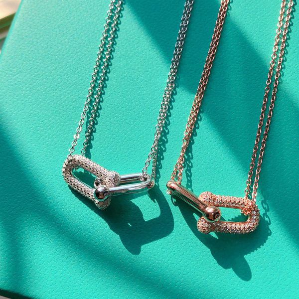 high version tiffay sterling silver double ring u-shaped horseshoe chain necklace women's layer pendant clavicle fashion personality
high version tiffay sterling silver double ring u-shaped horseshoe chain necklace women's layer pendant clavicle fashion personality