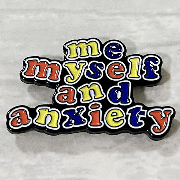 me myself and anxiety brooch mental health cute anime movies games hard enamel pins collect metal cartoon brooch backpack hat bag collar lap, Blue
me myself and anxiety brooch mental health cute anime movies games hard enamel pins collect metal cartoon brooch backpack hat bag collar lap, Blue