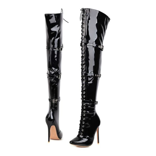 boots women's pu high heels over the knee boots women's autumn and winter fashion 12cm t shoes 230227, Black
boots women's pu high heels over the knee boots women's autumn and winter fashion 12cm t shoes 230227, Black