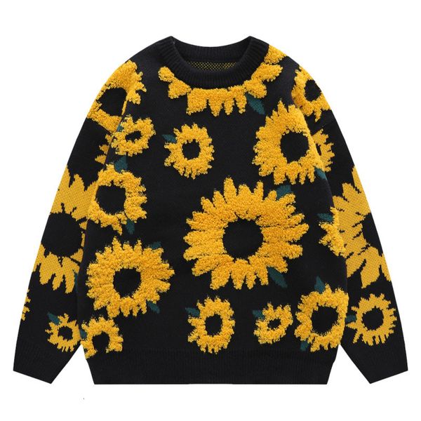 men's polos couples loose knit sweater round neck oversize casual chrysanthemum print street harajuku fashion jumper autumn 230227, White;black
men's polos couples loose knit sweater round neck oversize casual chrysanthemum print street harajuku fashion jumper autumn 230227, White;black