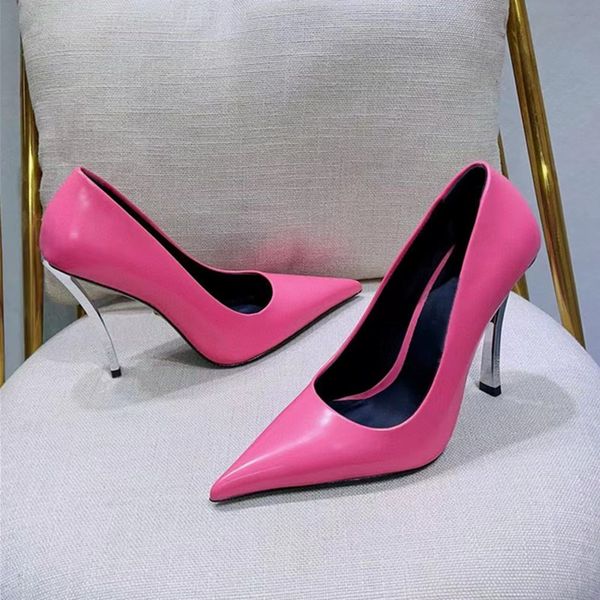 new shoes for women genuine leather super thin heels spring autumn luxury designer female shoes11cm pumps footwear35-41size, Black
new shoes for women genuine leather super thin heels spring autumn luxury designer female shoes11cm pumps footwear35-41size, Black