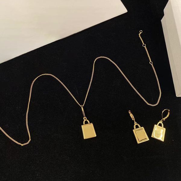 padlock women charm adjustable long fob necklaces for lady circular arc button earrings, Golden
padlock women charm adjustable long fob necklaces for lady circular arc button earrings, Golden