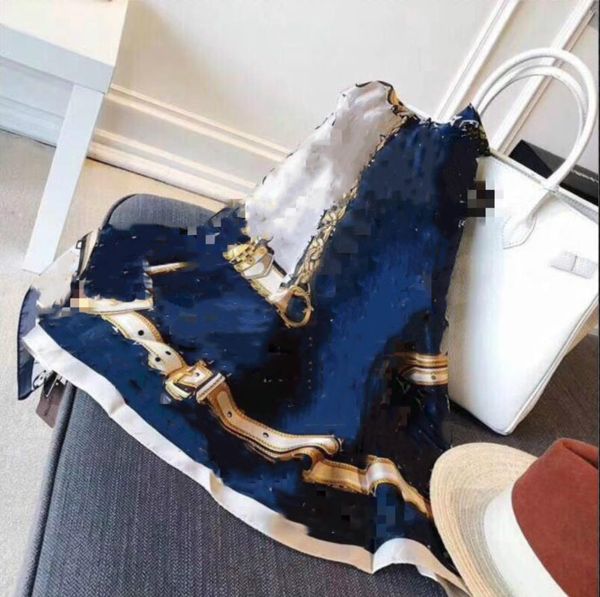 2023 europe and america women's senior single chiffon silk shawl fashion travel soft designer scarf, Blue;gray
2023 europe and america women's senior single chiffon silk shawl fashion travel soft designer scarf, Blue;gray