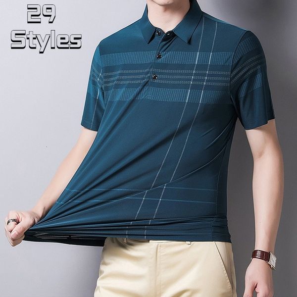 men's polos summer men's casual short-sleeved polo shirt trend loose shirt striped print lapel business casual short-sleeved t-shi, White;black
men's polos summer men's casual short-sleeved polo shirt trend loose shirt striped print lapel business casual short-sleeved t-shi, White;black