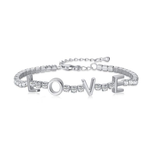 fashion 925 sterling silver love letters tennis bracelet designer for woman white 5a cubic zirconia 18k gold chain bracelets luxury jewelry, Golden;silver
fashion 925 sterling silver love letters tennis bracelet designer for woman white 5a cubic zirconia 18k gold chain bracelets luxury jewelry, Golden;silver