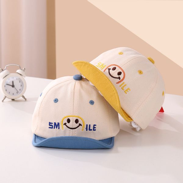 m557 spring summer infant baby kids baseball hat cartoon smile letter embroidery peaked cap boys girls ball cap hats sunhat, Yellow
m557 spring summer infant baby kids baseball hat cartoon smile letter embroidery peaked cap boys girls ball cap hats sunhat, Yellow
