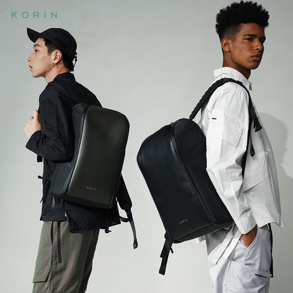 school bags korin 156 inch pu backpack waterproof and antitheft bag business s men's couples 230227
school bags korin 156 inch pu backpack waterproof and antitheft bag business s men's couples 230227