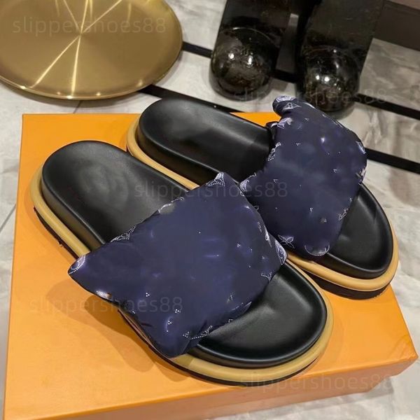 designer pool pillow sandals couples slippers men women summer flat shoes fashion beach slippers slides with box 35-46, Black 
designer pool pillow sandals couples slippers men women summer flat shoes fashion beach slippers slides with box 35-46, Black