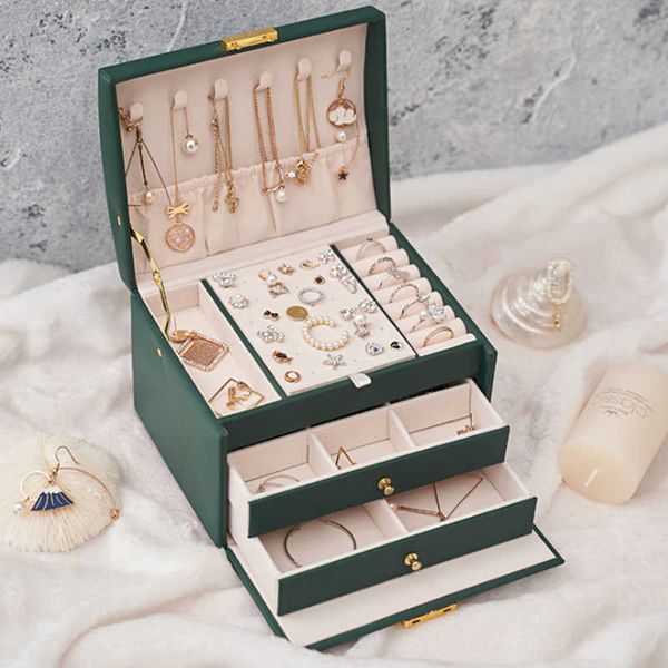cosmetic organizer storage bags customized pu leather designer women's travel jewelry box new display tray portable two-layer for y2302
cosmetic organizer storage bags customized pu leather designer women's travel jewelry box new display tray portable two-layer for y2302