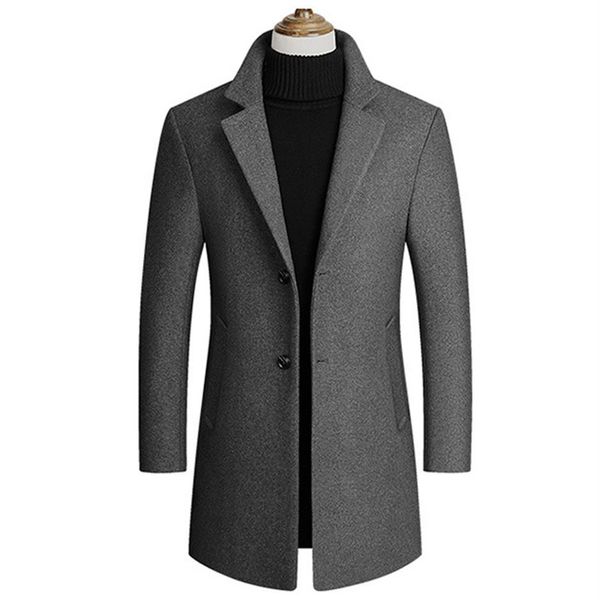 men's wool & blends tide winter jacket men long coat single breasted peacoat voguemen overcoat blend jackets brand clothing269m, Black
men's wool & blends tide winter jacket men long coat single breasted peacoat voguemen overcoat blend jackets brand clothing269m, Black