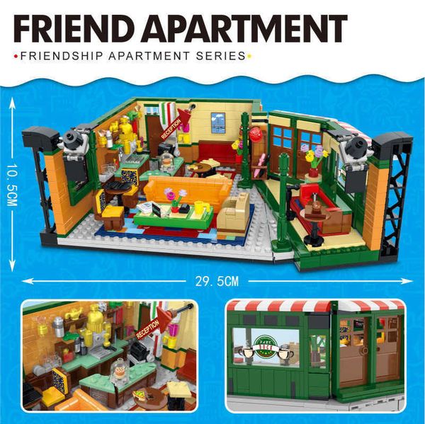 blocks classic tv show the friends series central park cafe building model toy christmas gift plastics t230227
blocks classic tv show the friends series central park cafe building model toy christmas gift plastics t230227