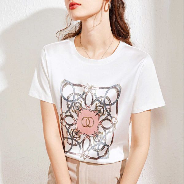 t-shirt 2023 new summer silk satin short-sleeved women's printed mulberry korean version loose and thin white
t-shirt 2023 new summer silk satin short-sleeved women's printed mulberry korean version loose and thin white