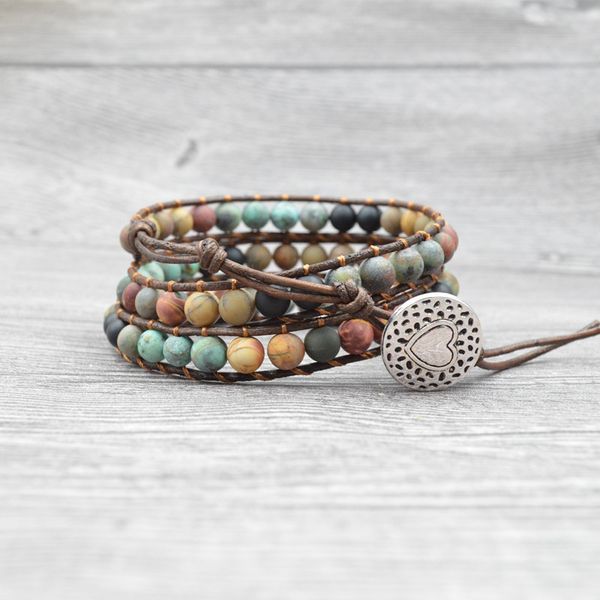 charm bracelets handmade jewelry 6mm stone beads bohemia leather bracelets 3 strands wrap chakra bracelets woven multilayer boho bracelet 23, Golden;silver
charm bracelets handmade jewelry 6mm stone beads bohemia leather bracelets 3 strands wrap chakra bracelets woven multilayer boho bracelet 23, Golden;silver