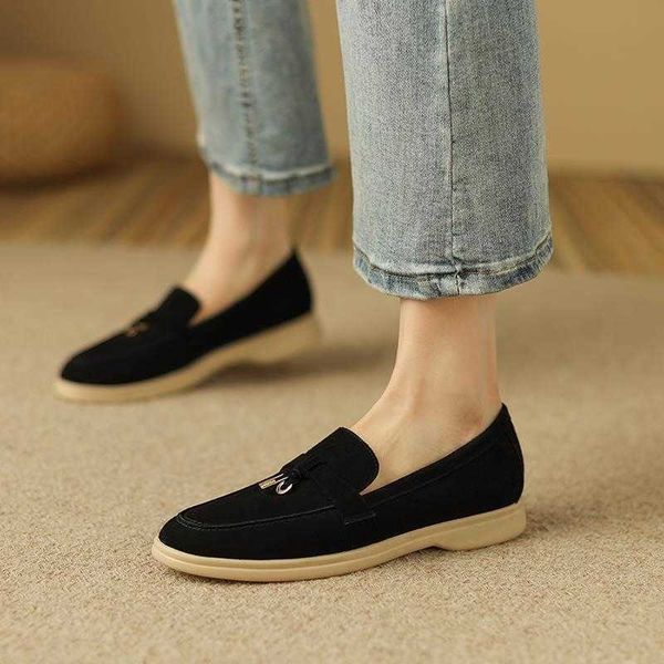 shoes factory designer loropiana brand leather flat bottom lp lefu shoes women's spring and autumn new style one-foot suede casual slac, Black;white
shoes factory designer loropiana brand leather flat bottom lp lefu shoes women's spring and autumn new style one-foot suede casual slac, Black;white