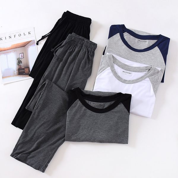 men's sleepwear fdfklak men's pajama sets spring autumn long sleeve modal sleepwear drawstring pant leisure nightwear plus size l-, Black;brown
men's sleepwear fdfklak men's pajama sets spring autumn long sleeve modal sleepwear drawstring pant leisure nightwear plus size l-, Black;brown