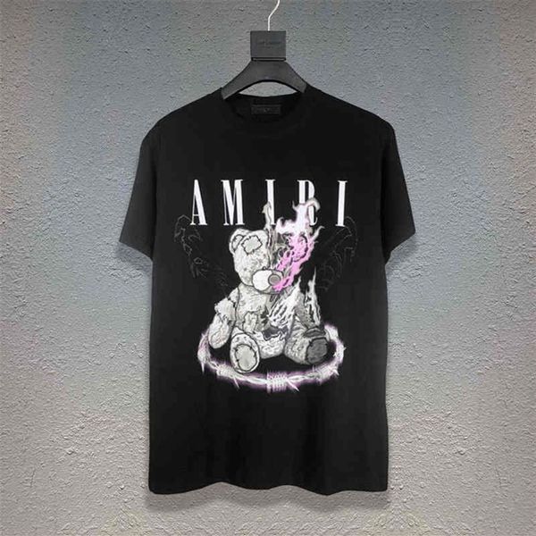 2022 street fashion new us am iri teddy bear print ins casual hip hop high street short sleeve t-shirt for men and women 477232g, White;black
2022 street fashion new us am iri teddy bear print ins casual hip hop high street short sleeve t-shirt for men and women 477232g, White;black