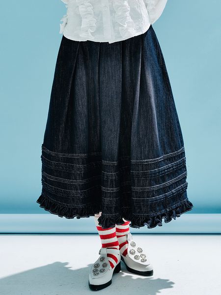 skirts imakokoni girls original early spring vintage denim skirt with dark blue everything female for women 233998 230225, Black
skirts imakokoni girls original early spring vintage denim skirt with dark blue everything female for women 233998 230225, Black