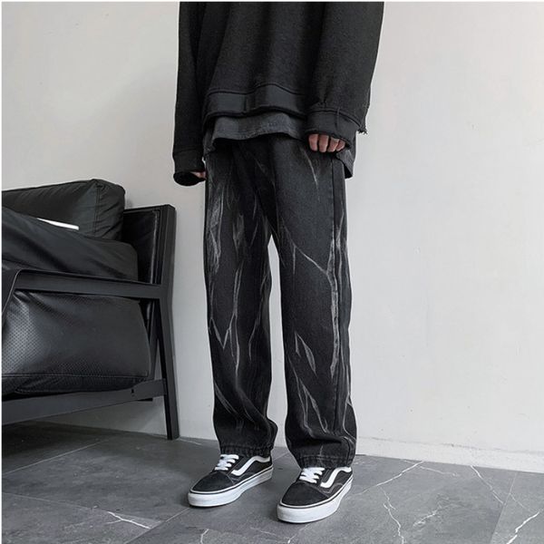 men's jeans deeptown black straight men blue loose denim pants vintage casual cowboy trousers male fashion streetwear hip hop spring 23
men's jeans deeptown black straight men blue loose denim pants vintage casual cowboy trousers male fashion streetwear hip hop spring 23
