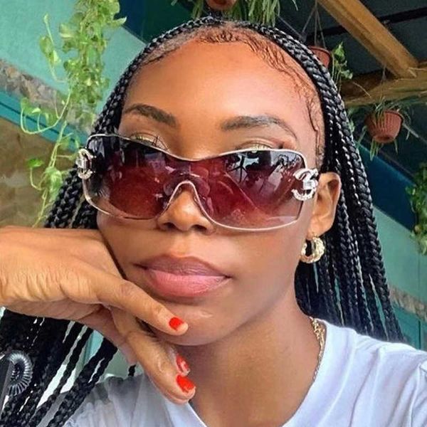 2023 new y2k spicy girl sunglasses with diamond fashion one-piece women's sunglasses advanced sense sunglasses with box, Black
2023 new y2k spicy girl sunglasses with diamond fashion one-piece women's sunglasses advanced sense sunglasses with box, Black