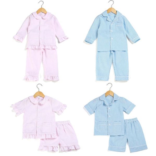pajamas seersucker two pieces spring and summer pink blue ruffle button up kids pyjamas boys and girls easter pajamas sets 230227, Blue;red
pajamas seersucker two pieces spring and summer pink blue ruffle button up kids pyjamas boys and girls easter pajamas sets 230227, Blue;red