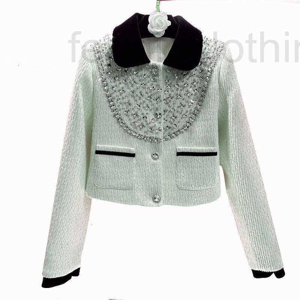 women's knits & tees designer heavy industry studded woolen coat celebrity high grade short style cardigan slim suit female spring fpyq, White
women's knits & tees designer heavy industry studded woolen coat celebrity high grade short style cardigan slim suit female spring fpyq, White