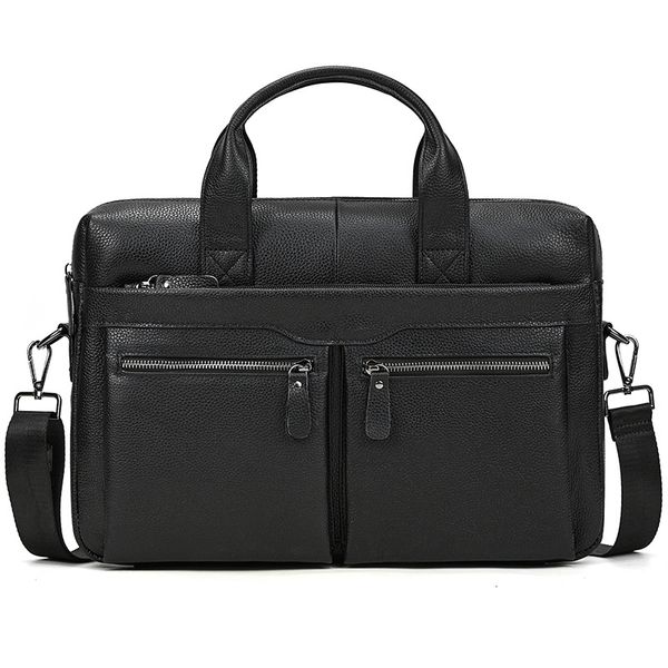 briefcases men genuine leather business bag 15 inch laps briefcase cowhide personlized shoulder tote men's black work 230227
briefcases men genuine leather business bag 15 inch laps briefcase cowhide personlized shoulder tote men's black work 230227
