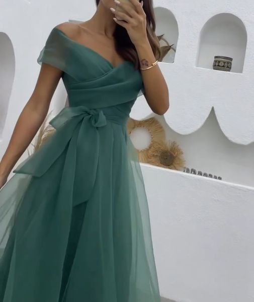 party dresses off shoulder evening tea length robe de tulle a line dress for women 230225, White;black
party dresses off shoulder evening tea length robe de tulle a line dress for women 230225, White;black