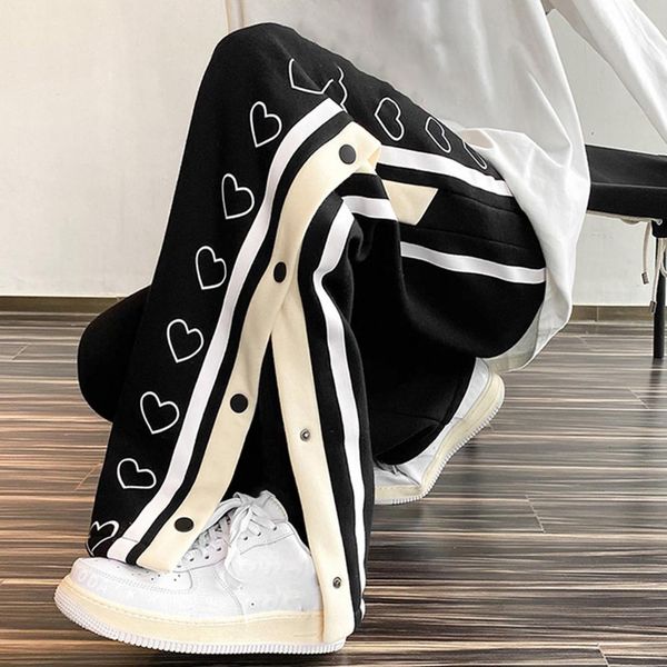 men's pants cool stylish drawstring mid waist basketball pants male skateboard pants heart pattern for sports 230227, Black
men's pants cool stylish drawstring mid waist basketball pants male skateboard pants heart pattern for sports 230227, Black