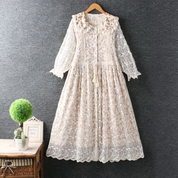 casual dresses summer women lace cotton flower loose dress doll midi dress 230227, Black;gray
casual dresses summer women lace cotton flower loose dress doll midi dress 230227, Black;gray