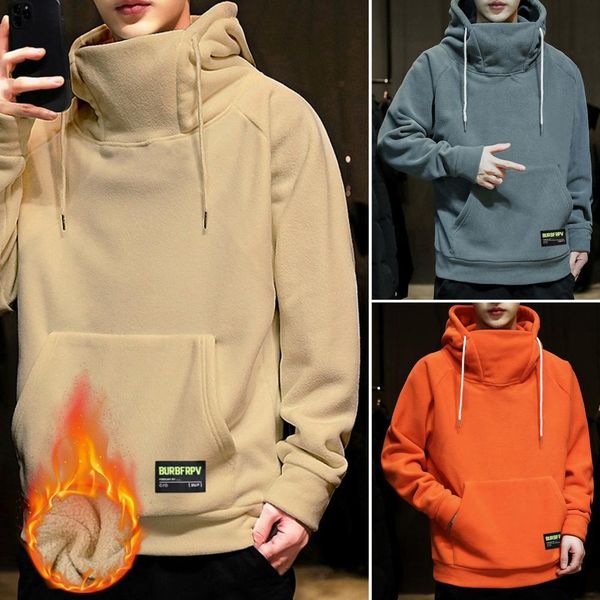 men's hoodies sweatshirts men winter hoodie hooded solid color long sleeves high collar drawstring hoodie warm thick big pocket spring, Black
men's hoodies sweatshirts men winter hoodie hooded solid color long sleeves high collar drawstring hoodie warm thick big pocket spring, Black