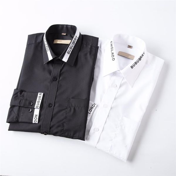 2021 luxurys designers dress shirt menswear fashion society black men solid color business casual mens long sleeve -3xl#08330j, White;black
2021 luxurys designers dress shirt menswear fashion society black men solid color business casual mens long sleeve -3xl#08330j, White;black