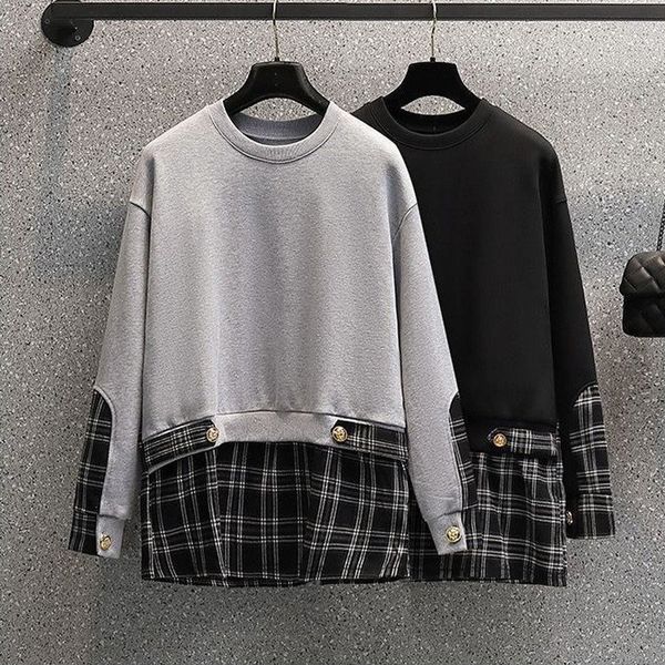 womens hoodies sweatshirts fall winter fashion plaid patchwork loose long sleeve fleece streetwear female sweatshirt casual pullover women c, Black
womens hoodies sweatshirts fall winter fashion plaid patchwork loose long sleeve fleece streetwear female sweatshirt casual pullover women c, Black