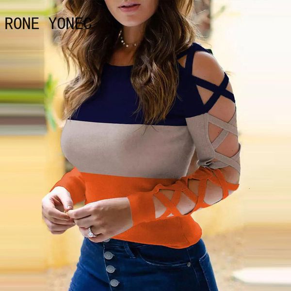 women's blouses shirts women chic fashion long hoillow out sleeves striped basic skinny blouse 230227, White
women's blouses shirts women chic fashion long hoillow out sleeves striped basic skinny blouse 230227, White
