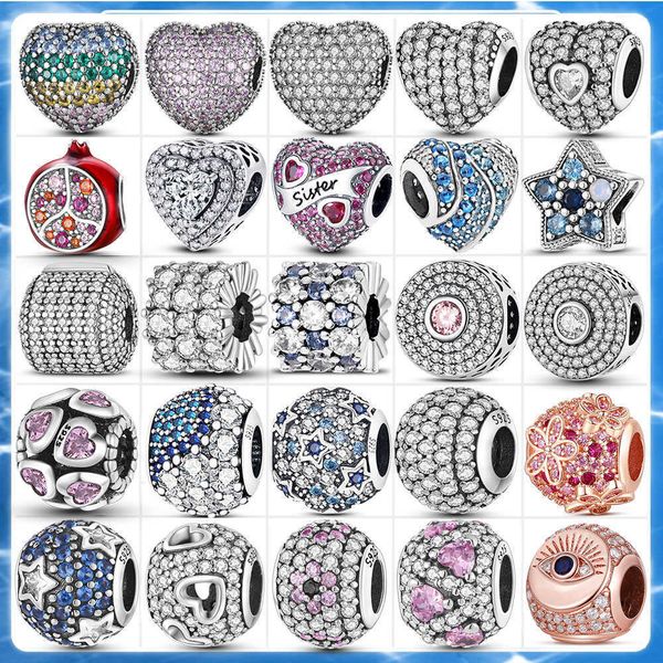 charm bracelets 2022 luxury silver 925 full pave cz round heart beads charms fit original pandora charms silver 925 original bracelet l23022, Golden;silver
charm bracelets 2022 luxury silver 925 full pave cz round heart beads charms fit original pandora charms silver 925 original bracelet l23022, Golden;silver