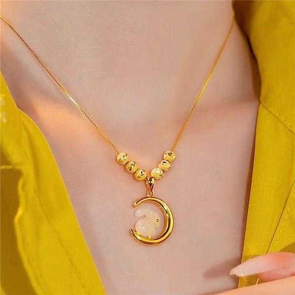 new and lovely moon rabbit pendant necklace women's net red fashion minority temperament light luxury necklace, Silver
new and lovely moon rabbit pendant necklace women's net red fashion minority temperament light luxury necklace, Silver