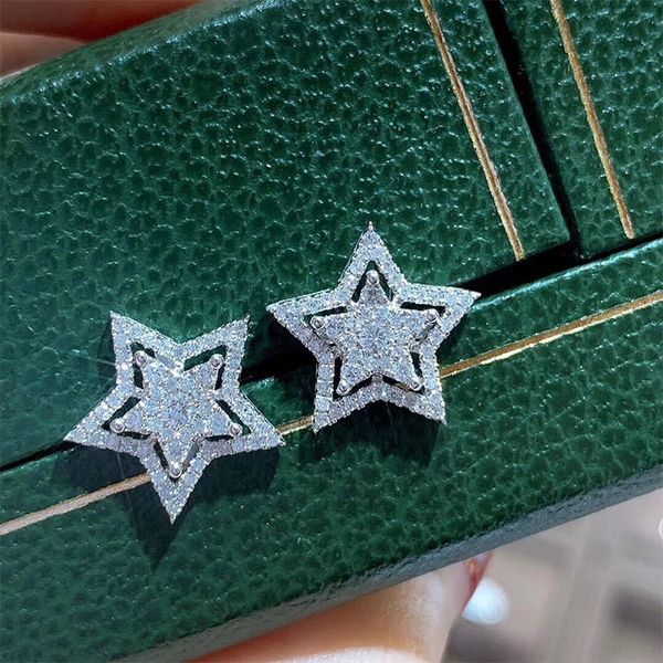 star cubic zircon stud earrings for women sterling silver 925 trendy lady jewelry, Golden;silver
star cubic zircon stud earrings for women sterling silver 925 trendy lady jewelry, Golden;silver