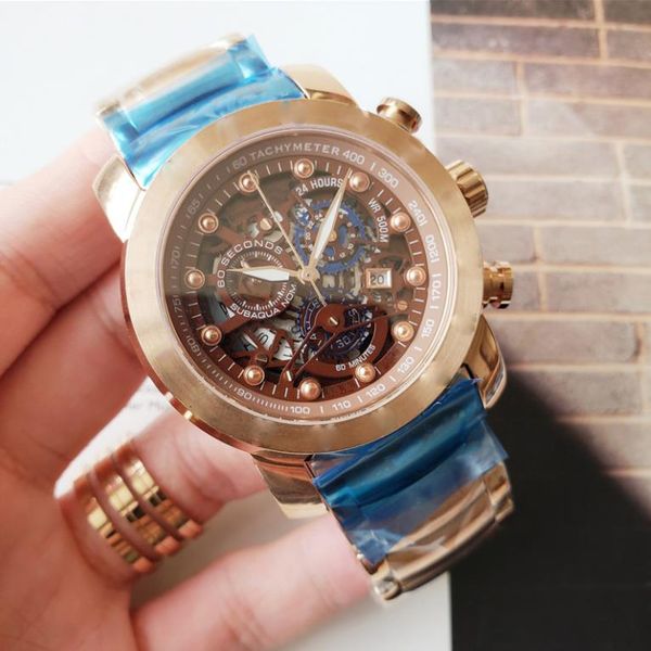 men's quartz battery watch 45mm watch timing function sapphire waterproof leisure classic fashion watch montre de luxe watches, Slivery;brown
men's quartz battery watch 45mm watch timing function sapphire waterproof leisure classic fashion watch montre de luxe watches, Slivery;brown