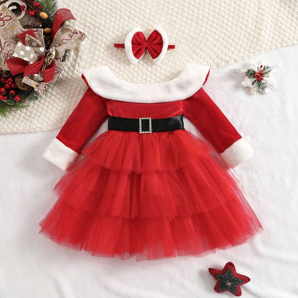 girl's dresses ma baby 1-7y christmas girl red dress long sleeve tulle tutu party dresses for girl new year xmas costumes d01 l230227, Red;yellow
girl's dresses ma baby 1-7y christmas girl red dress long sleeve tulle tutu party dresses for girl new year xmas costumes d01 l230227, Red;yellow