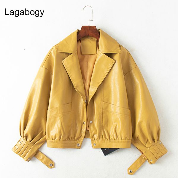 women's jackets lagabogy women pu leather jacket single breasted short motorcycle punk coat female long sleeve loose faux leather bombe, Black;brown
women's jackets lagabogy women pu leather jacket single breasted short motorcycle punk coat female long sleeve loose faux leather bombe, Black;brown