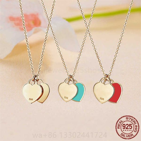 pendant necklaces tif designer gold double heart tag pendant necklace chain 925 sterlling silver jewelry luxury fashion women valentine'
pendant necklaces tif designer gold double heart tag pendant necklace chain 925 sterlling silver jewelry luxury fashion women valentine'