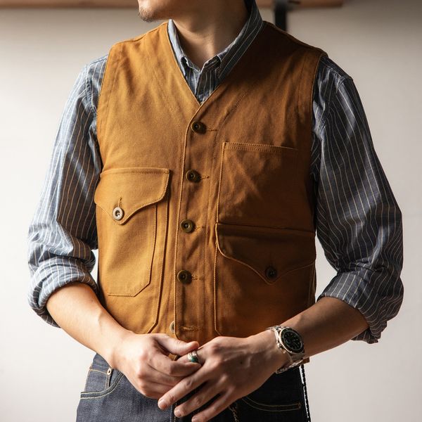 men's vests mj0015 red tornado asian size vintage 100 cotton 12oz canvas waistcoat mens casual thick stylish vest 230225, Black;white
men's vests mj0015 red tornado asian size vintage 100 cotton 12oz canvas waistcoat mens casual thick stylish vest 230225, Black;white