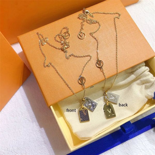 luxury designer necklace plated stainless steel necklaces choker chain letter pendant fashion womens wedding jewelry accessories, Silver
luxury designer necklace plated stainless steel necklaces choker chain letter pendant fashion womens wedding jewelry accessories, Silver