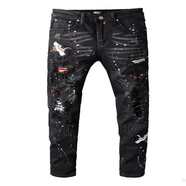 2020 luxury mens designer jeans mens designer ripped skinny slim elastic denim fit biker jeans fashion fit zipper ripped pants258e, Blue
2020 luxury mens designer jeans mens designer ripped skinny slim elastic denim fit biker jeans fashion fit zipper ripped pants258e, Blue