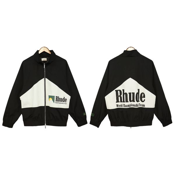 rhude mens jacket designer sports suit jumper fashion man brand clothes us size s-xl, Black;brown
rhude mens jacket designer sports suit jumper fashion man brand clothes us size s-xl, Black;brown