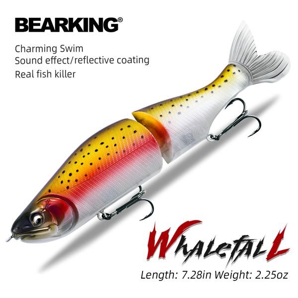 baits lures bearking fishing lure 185mm 64g 2.25oz jointed minnow wobblers abs body with soft tail swimbaits soft lure for pike and bass 230
baits lures bearking fishing lure 185mm 64g 2.25oz jointed minnow wobblers abs body with soft tail swimbaits soft lure for pike and bass 230