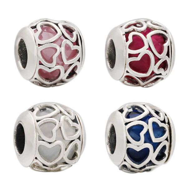 charm bracelets % 925 silver original heart shaped hollow colored glass charm diy bracelet valentine's day gift making l230227, Golden;silver
charm bracelets % 925 silver original heart shaped hollow colored glass charm diy bracelet valentine's day gift making l230227, Golden;silver