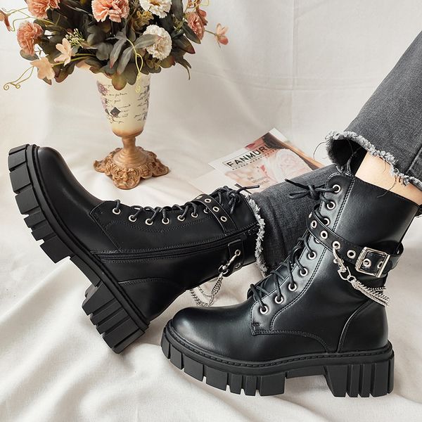 boots gogd spring autumn fashion rome crosstied round toe women's shoes midcalf chelsea leisure square heel zip solid 230227, Black
boots gogd spring autumn fashion rome crosstied round toe women's shoes midcalf chelsea leisure square heel zip solid 230227, Black