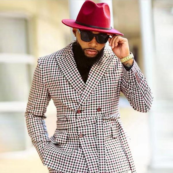 men's suits blazers fashion houndstooth mens suits wedding groom tuxedos with belt slim fit business blazer 2 piece set costume homme j, White;black
men's suits blazers fashion houndstooth mens suits wedding groom tuxedos with belt slim fit business blazer 2 piece set costume homme j, White;black